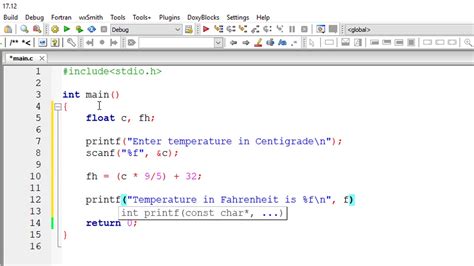 C Program To Convert Temperature From Celsius To Fahrenheit Using If