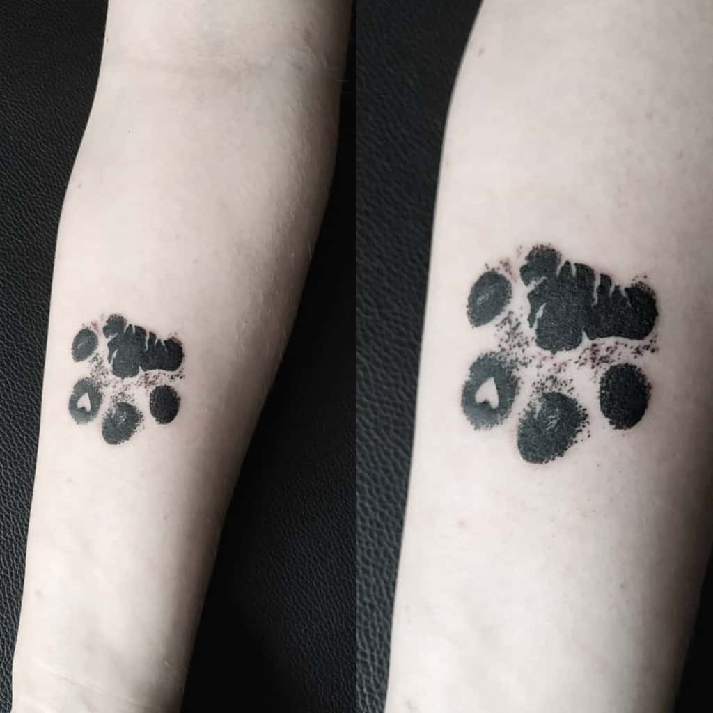 Cat Paw Print Tattoo