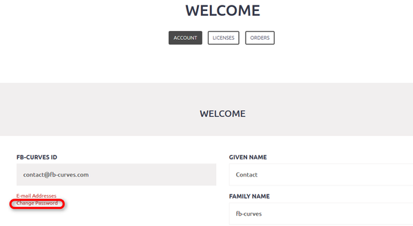 Change Website Password Fb Curves