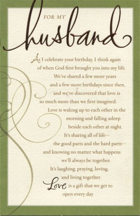 Cherishing Husbands Birthday With Heartfelt Wishes Birthday Card