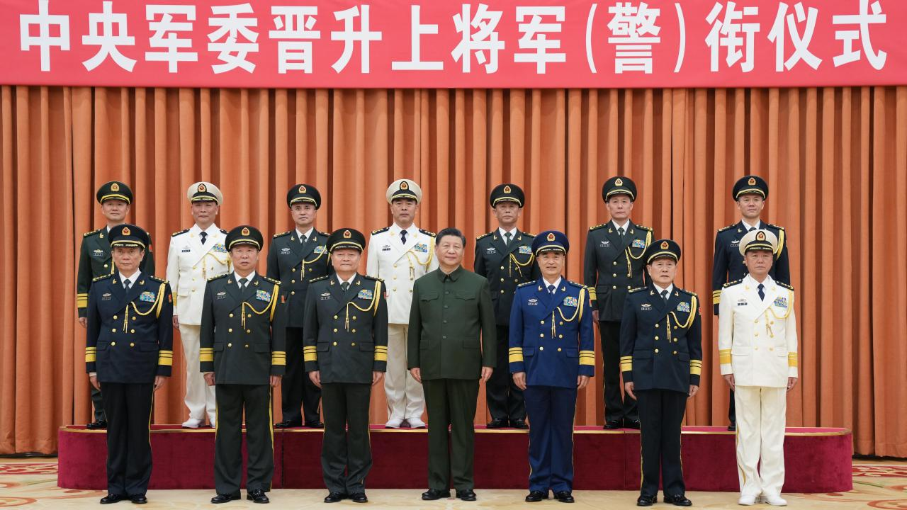 China Promotes Seven Military Officers To Rank Of General Cgtn