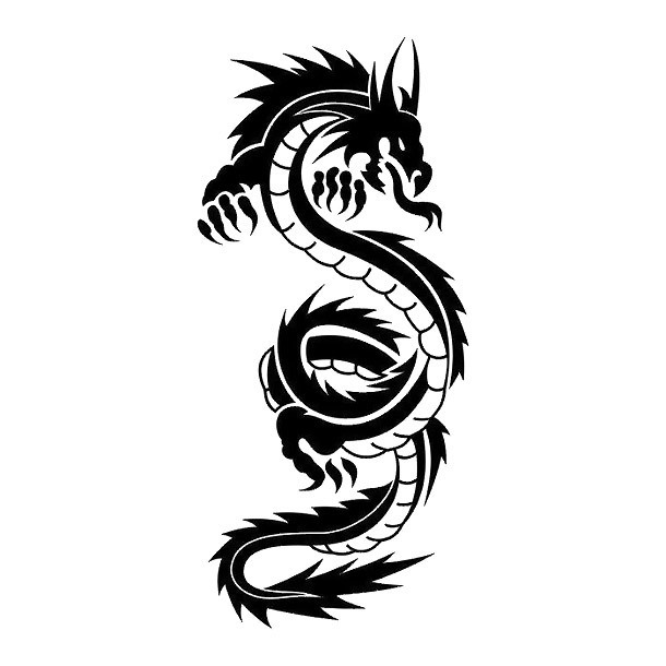 Chinese Dragon Tattoo Design Design 640X669 Pixel Dragon Tattoo Flash