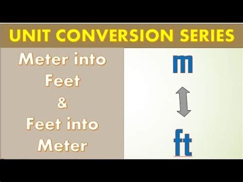 Convert Meter To Feet Feet To Meter Unit Conversion Civil