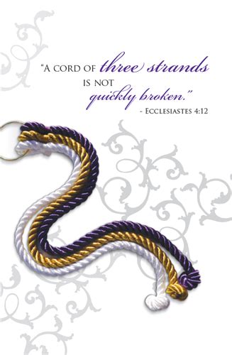 Cord Of Three Strands Bulletins Pack Of 50 God Amp 39 S Knot