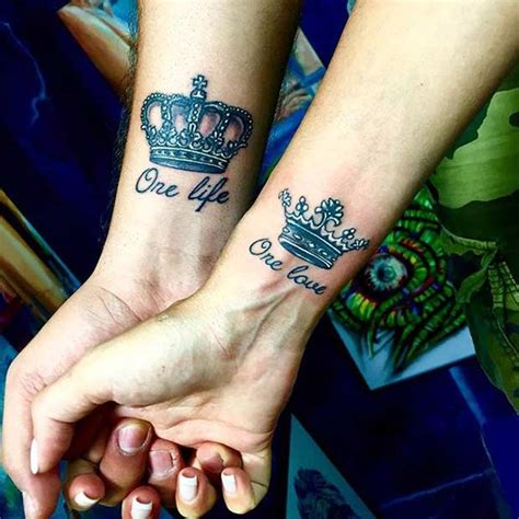 Couples King And Queen Tattoos