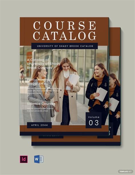 Course Catalogs Templates Design Free Download Template Net