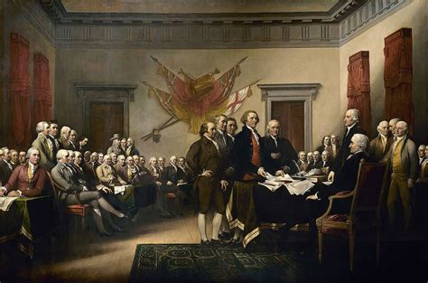 Declaration Of Independence Descendants Recreate Trumbull S Painting