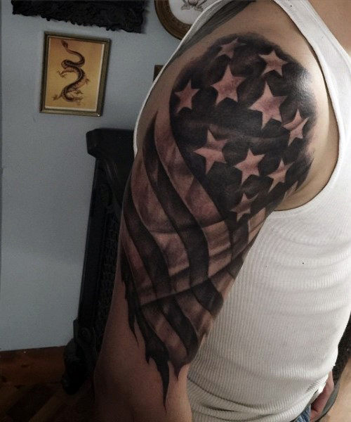 Design 7 Ultimate Usa Flag Sleeve Tattoos Today