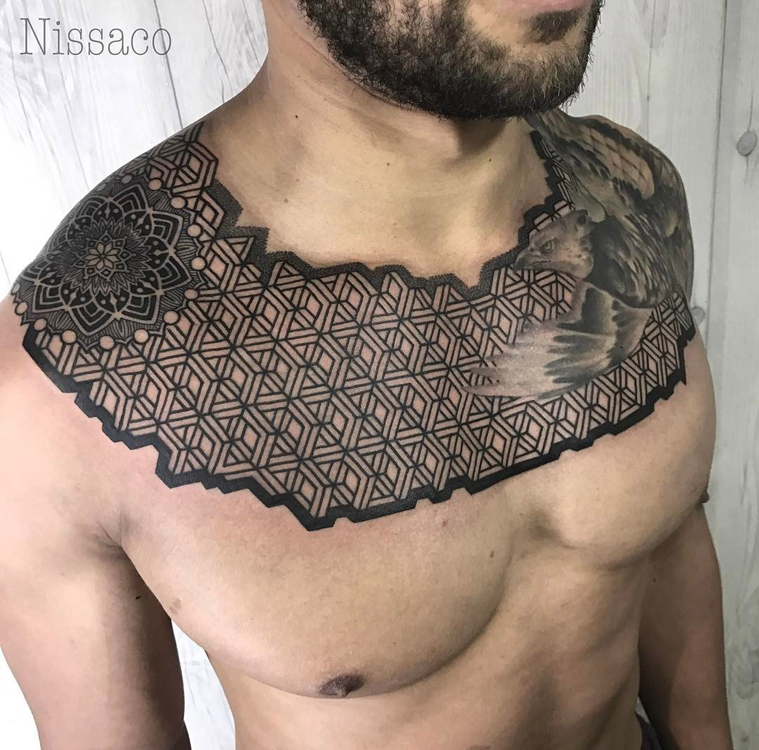 Discover More Than 74 Geometric Chest Tattoo Best In Eteachers