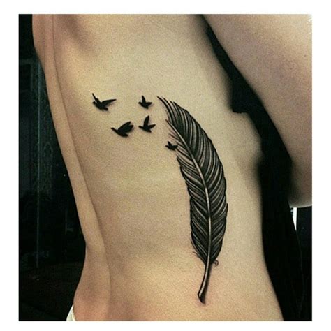 Dise Os De Tatuajes De Plumas Dise O De Tatuaje De Pluma Tatuajes De