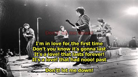 Don T Let Me Down The Beatles Karaoke Hd