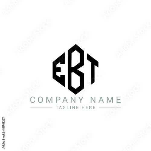 Ebt Letter Logo Design With Polygon Shape Ebt Polygon And Cube Shape