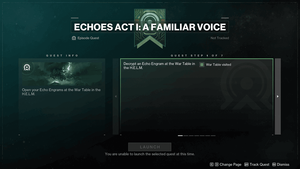 Echoes Act 1 A Familiar Voice