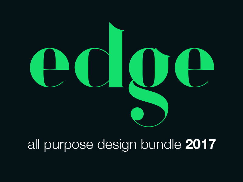 Edge Ultimate Design Bundle 2017 Design Bundles Design Cool Fonts