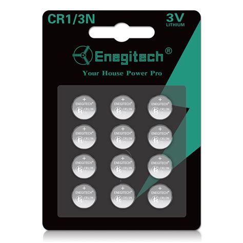 Enegitech Cr1 3N 3Volt Lithium Coin Battery 12 Pack