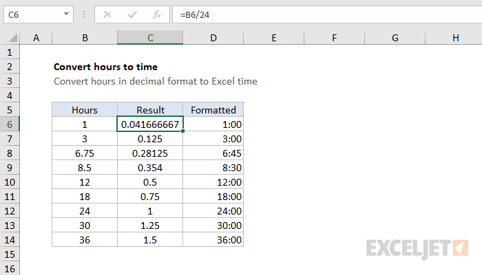 Excel Convert Hours To Decimal