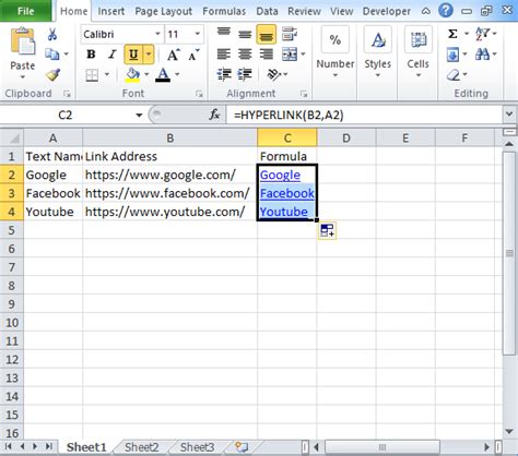 Excel Hyperlink Function Formula How To Create Hyperlink In Excel