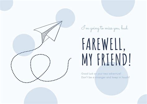 Farewell Card Template Word Mightyprintingdeals Com