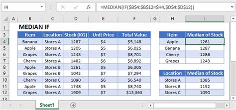 Find The Median If Your Formula Meets Criteria In Excel