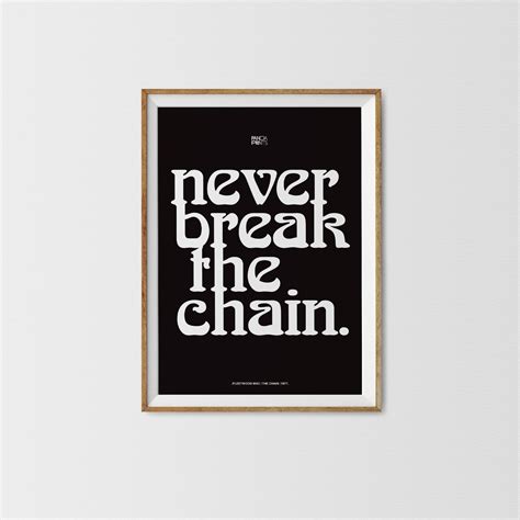 Fleetwood Mac The Chain Lyrics A4 A5 Print Lyric Etsy