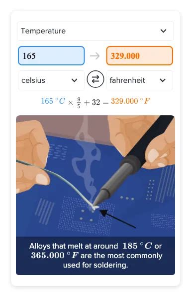 Flexi Answers Convert 165 Degrees Celsius To Fahrenheit Ck 12