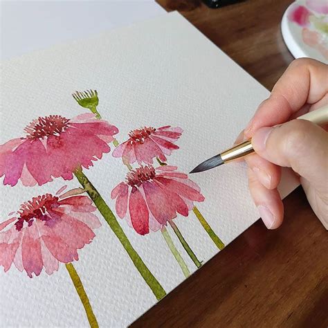 Flower Art Drawing Watercolor Flower Art Watercolor Pictures Diy Art