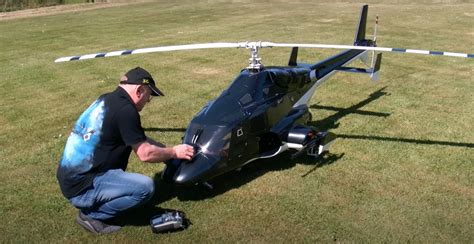 Flying A Huge 1 3 5 Scale Airwolf R C Helicopter Borninspace