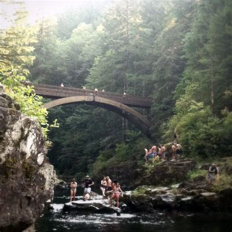 Footbridge At Moutlon Falls Battle Ground Washington Oregon Road