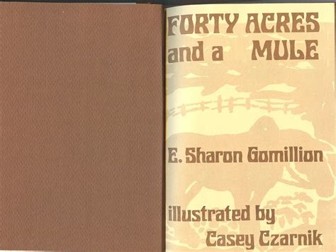 Forty Acres And A Mule Inside Front Cover Lesbian Poetry Archive