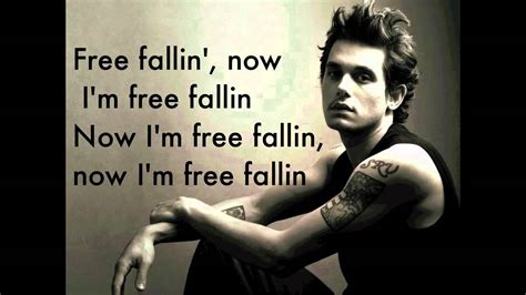 Free Fallin Lyrics John Mayer Youtube