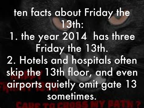 Friday The 13Th Trivia