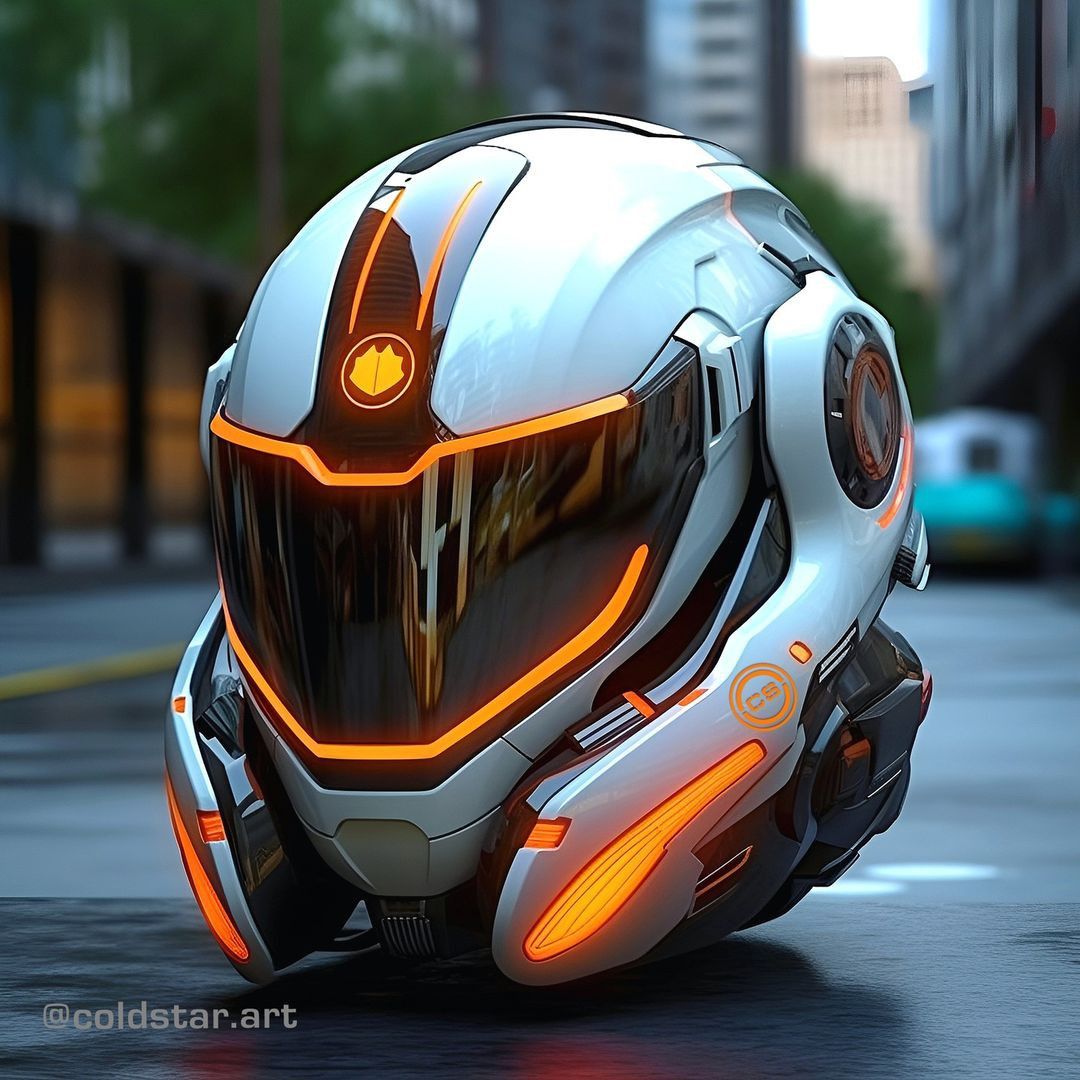 Futuristic Helmet Helmet Helmet Design