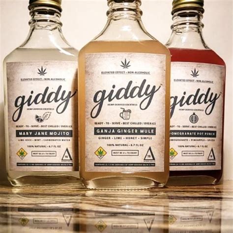 Giddy Delta 8 Thc Premade Ready To Serve Cocktail 50 Mg 16Oz Cans