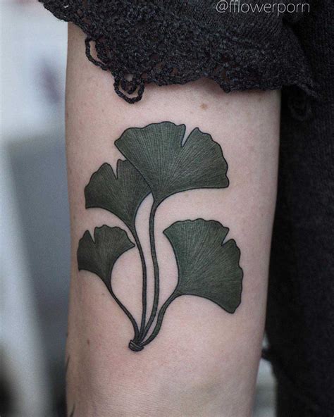 Ginkgo Leaves Tattoo On The Arm Tattoogrid Net