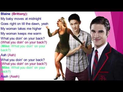 Glee You Should Be Dancing Lyrics Youtube