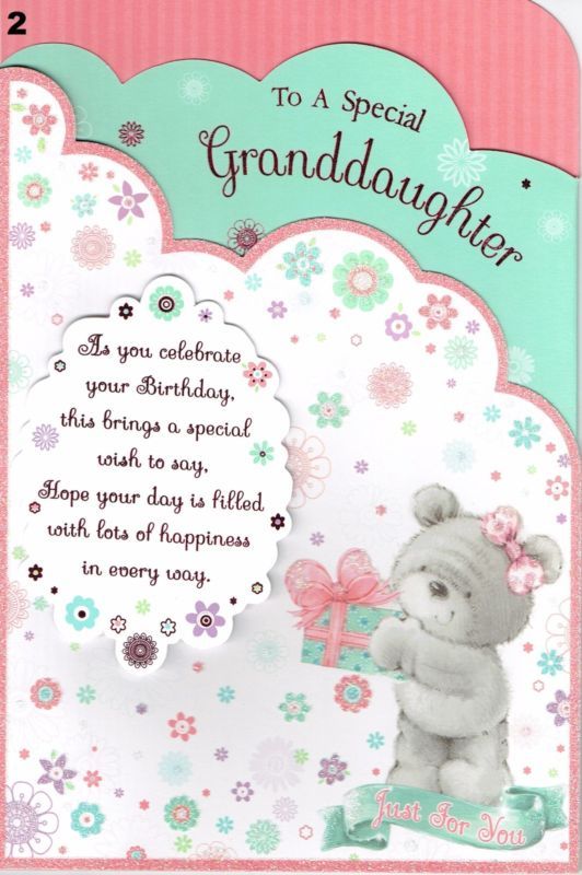 Granddaughter Birthday Templates For Creative Card Design Candacefaber