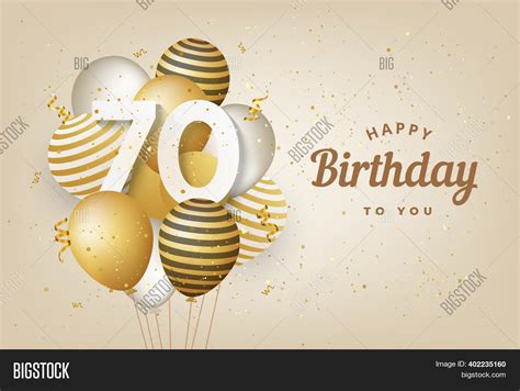 Happy 70Th Birthday Image Photo Free Trial Bigstock