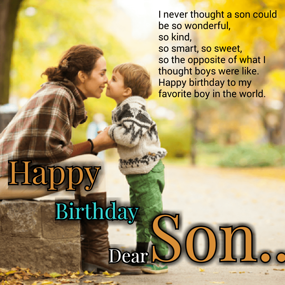 Happy Birthday Message For Son Birthday Pwl