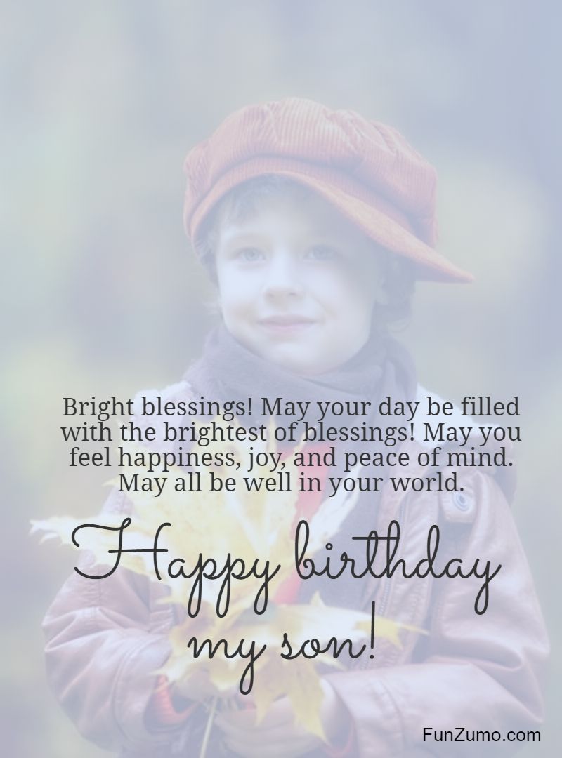 Happy Birthday Son Wishes Quotes Messages For My Son