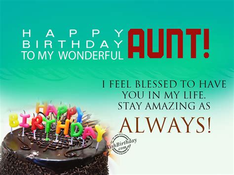 Happy Birthday To My Aunt