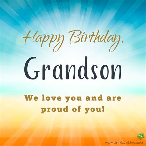 Happy Birthday Wishes For Grandson Bday Grandson Quotes And Images