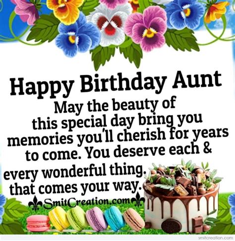 Happy Birthday Wonderful Wishes For Aunt Smitcreation Com