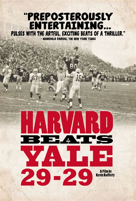 Harvard Beats Yale 29 29 2008