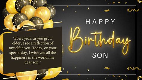 Heartfelt Birthday Wishes For Son