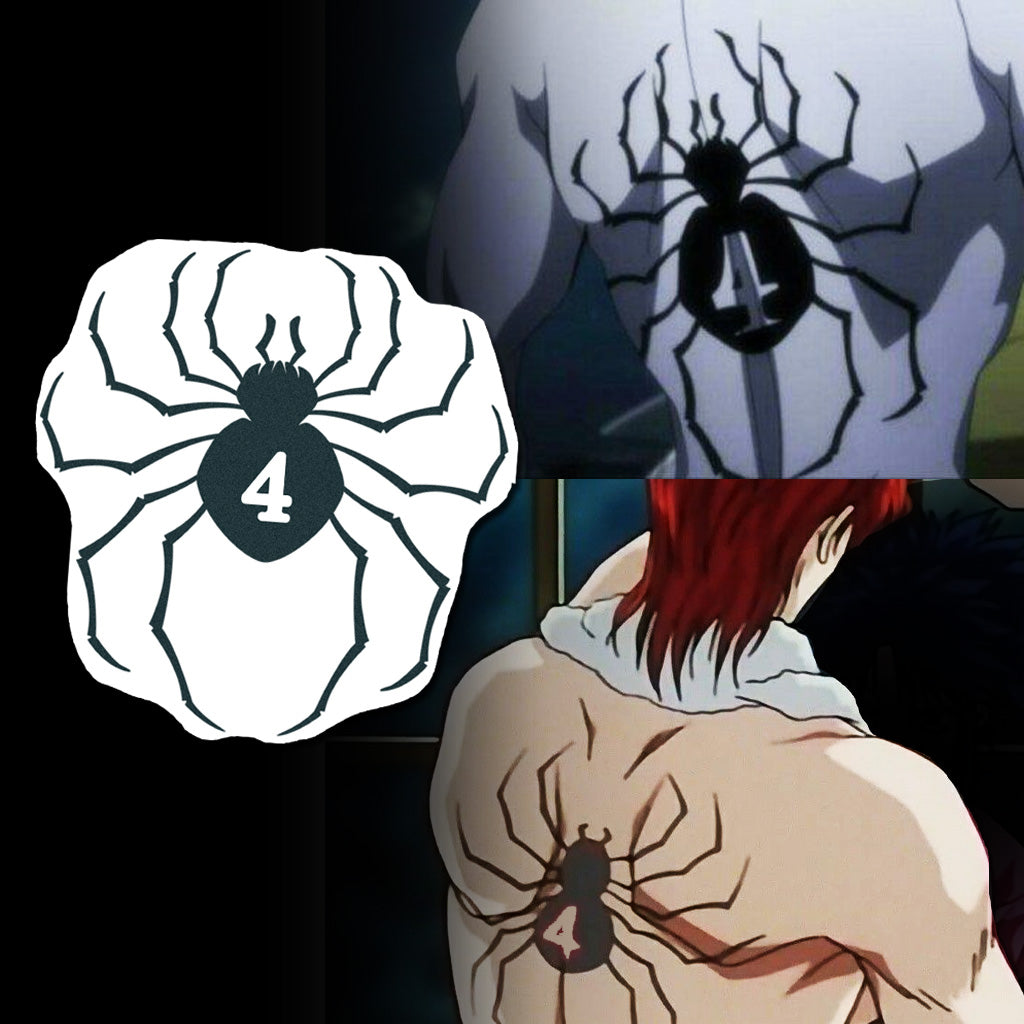 Hisoka Spider Tattoo Phantom Troupe Tattooicon