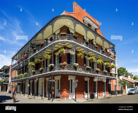 Historic Architecture In Royal Street French Quarter New Orleans