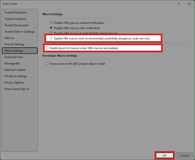 How To Allow Macros In Excel