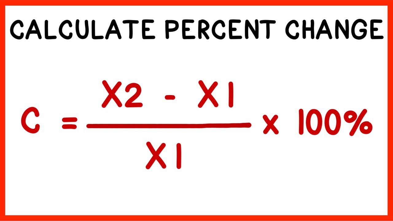 How To Calculate Percent Change In Excel Youtube