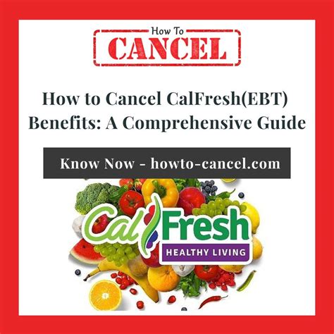 How To Cancel Calfresh Benefits