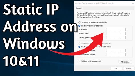 How To Change Ip Address In Windows 10 Youtube